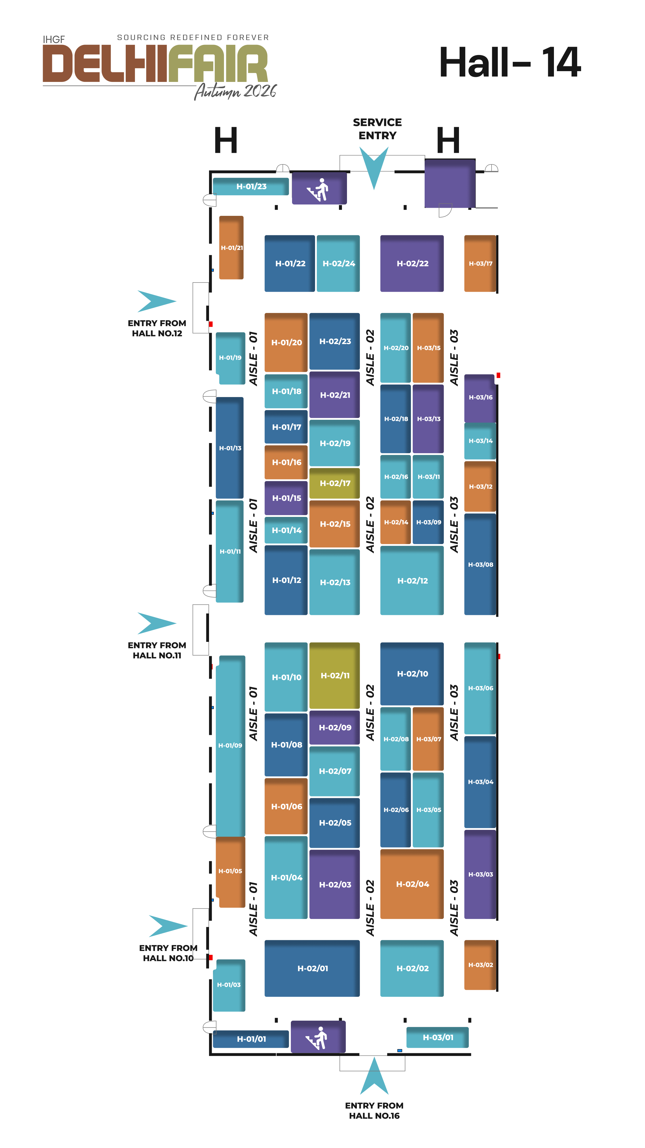 Hall 14 Floor Plan