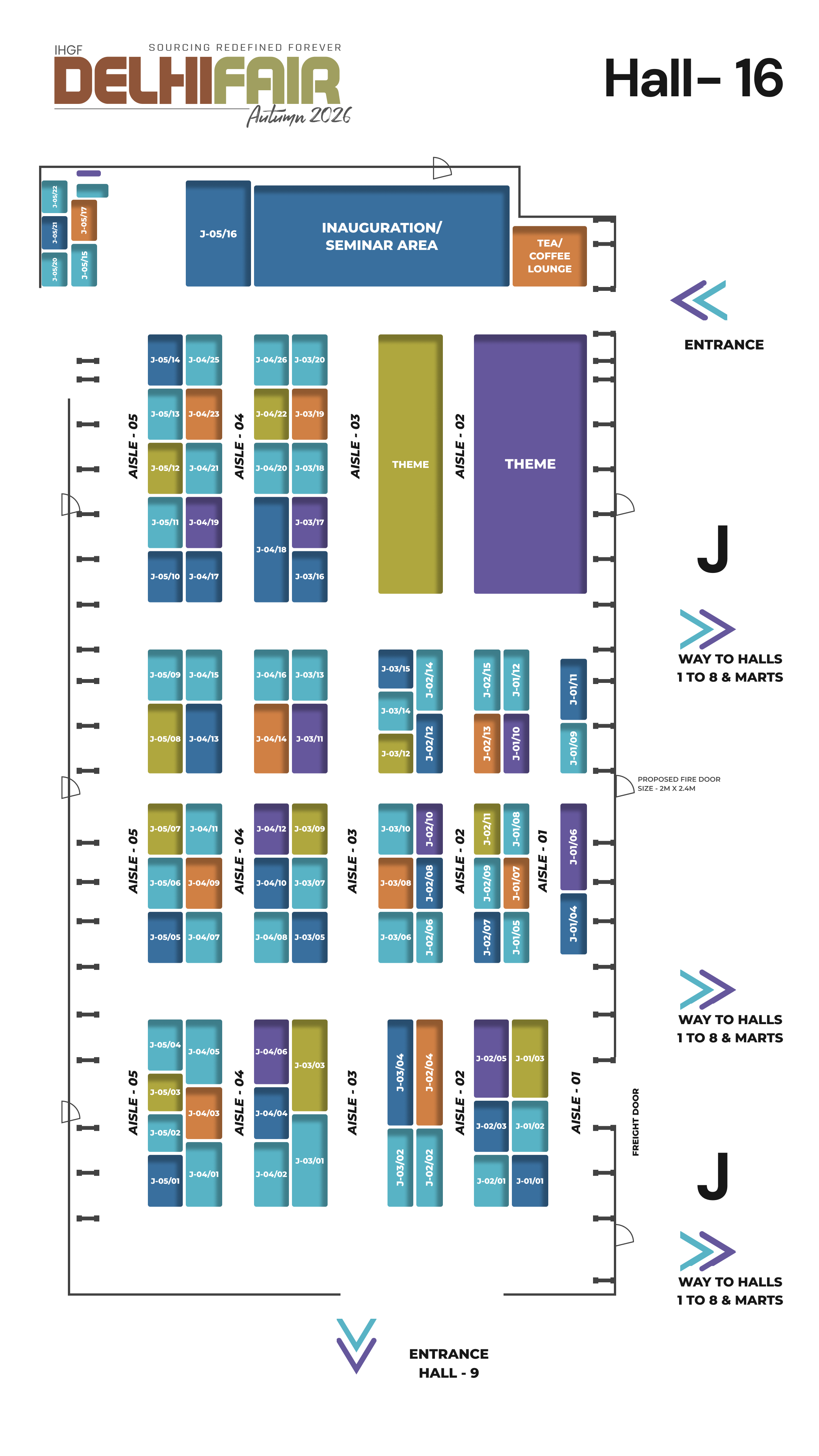Hall 16 Floor Plan