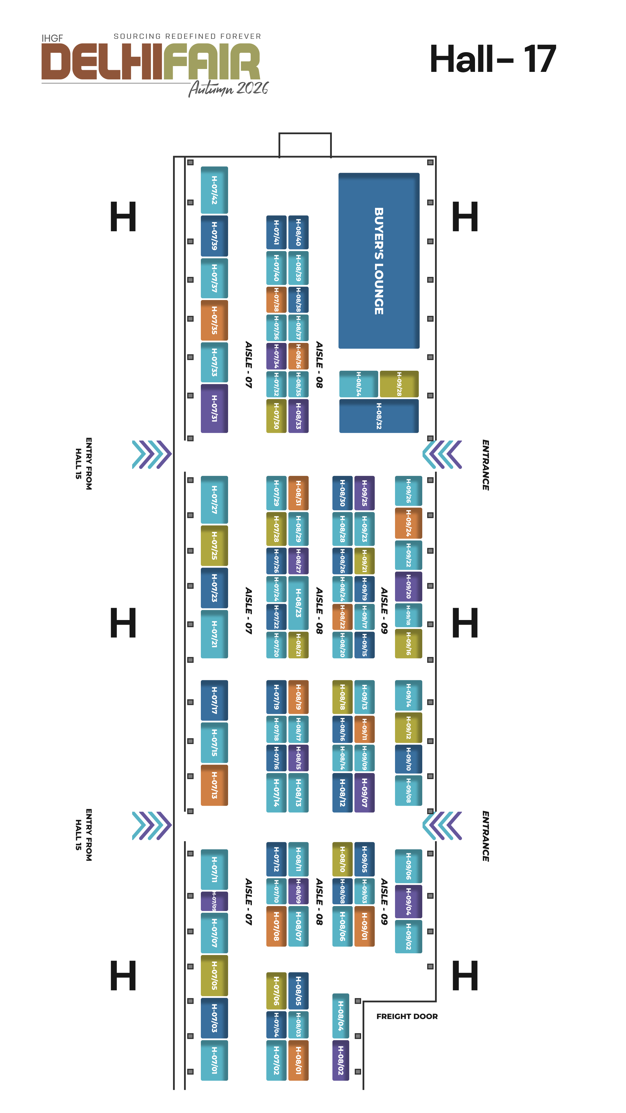 Hall 17 Floor Plan