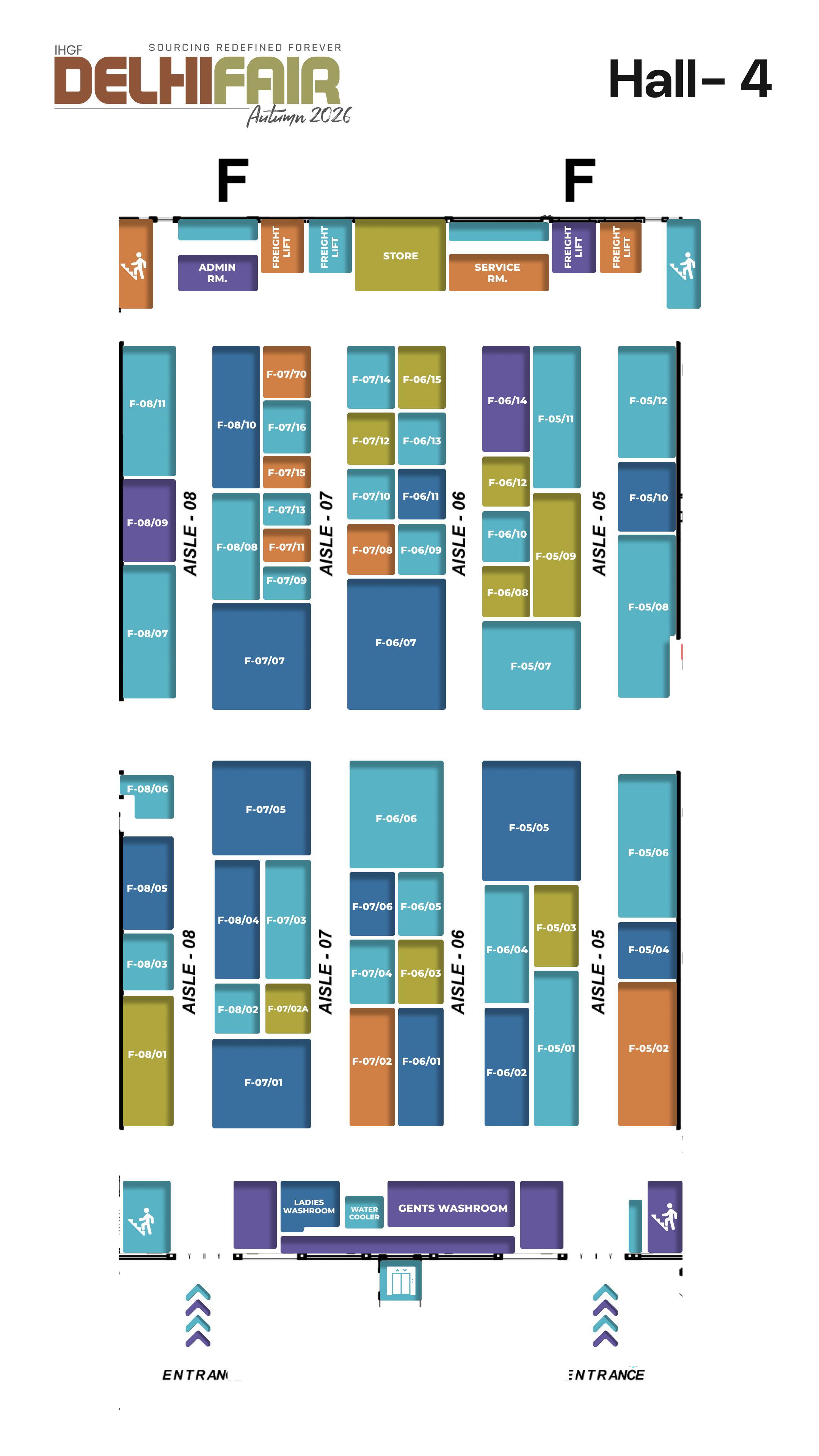 Hall 4 Floor Plan
