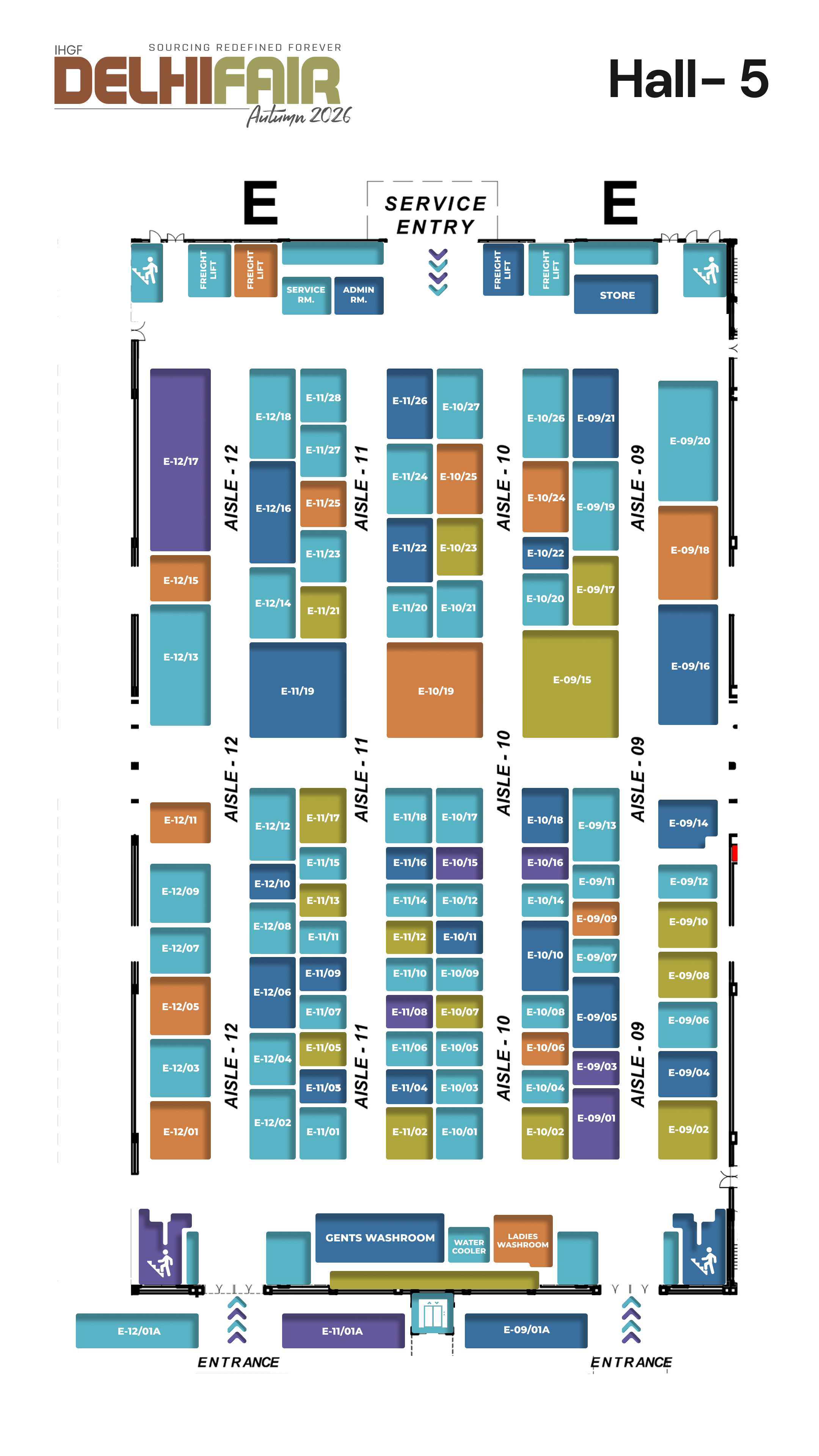Hall 5 Floor Plan