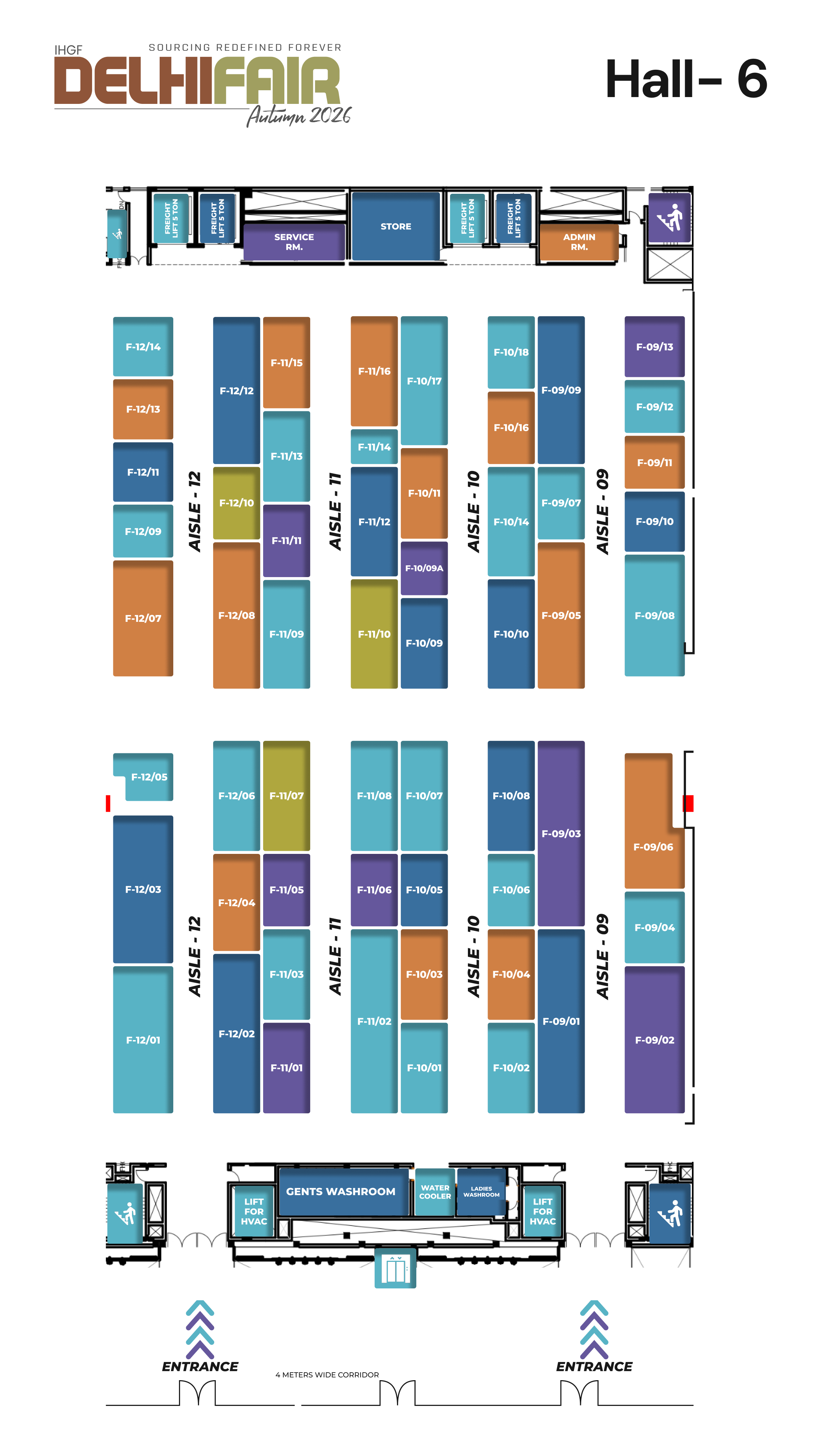 Hall 6 Floor Plan