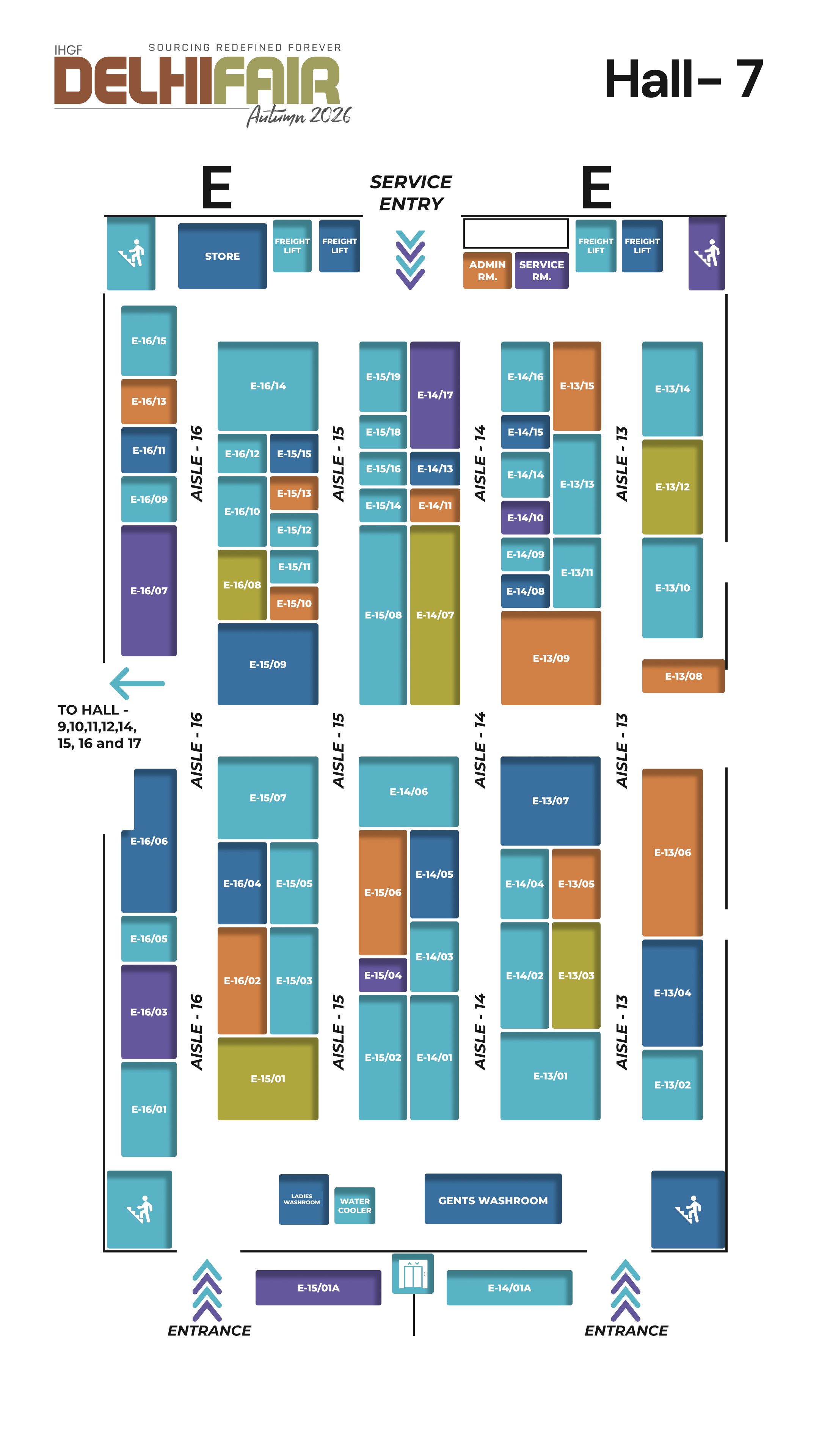 Hall 7 Floor Plan