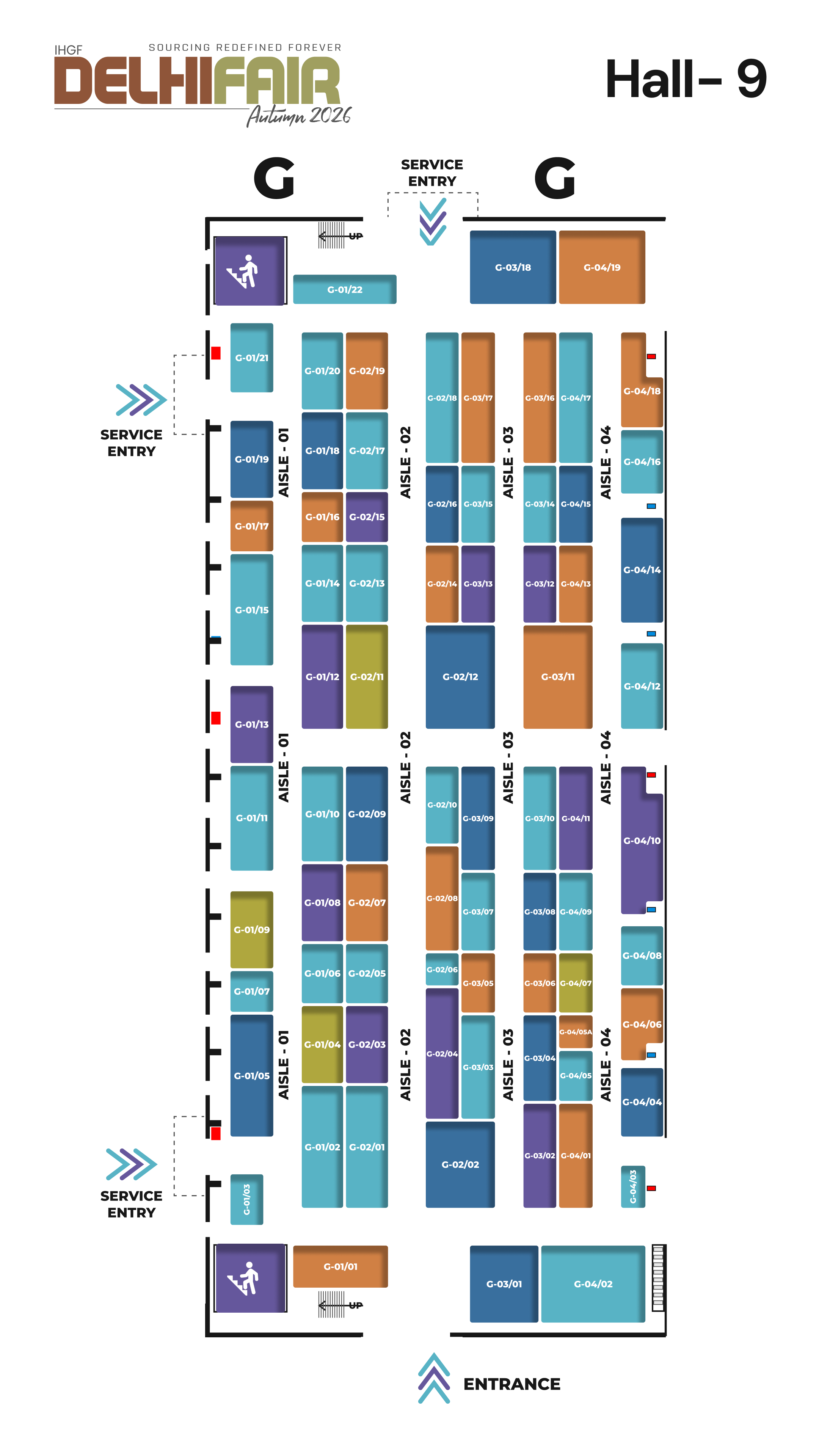 Hall 9 Floor Plan